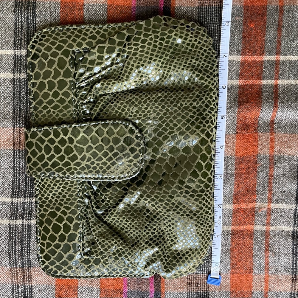 Leather Snakeskin Clutch Purse - Picture 5 of 6